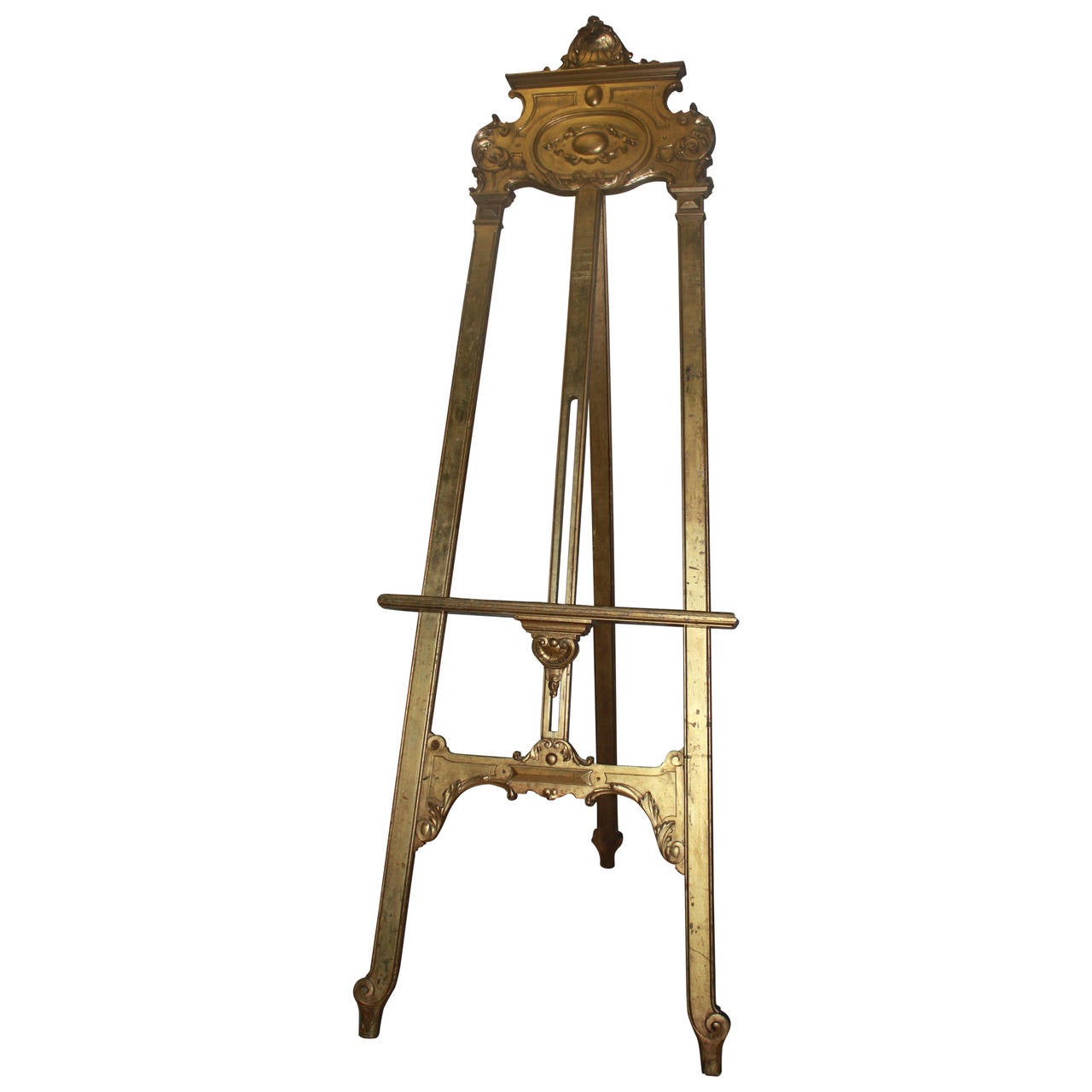 Early 20th Century French Gilt Easel at 1stdibs