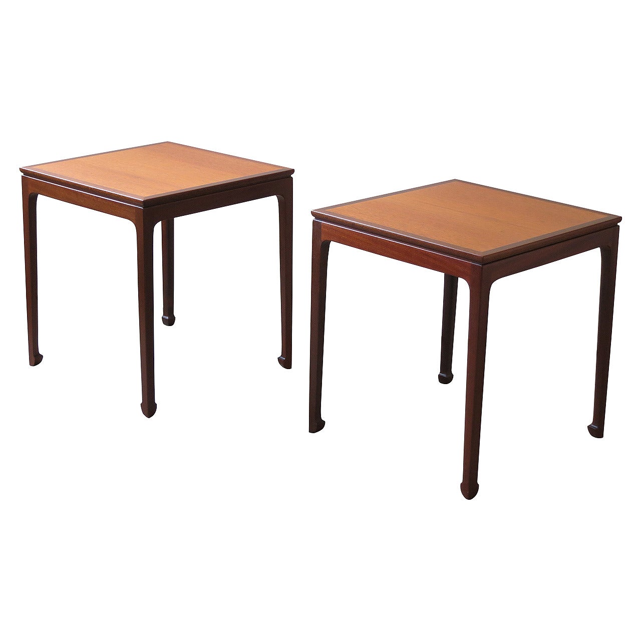 Pair of Elegant Side Tables by Ole Wanscher For Sale