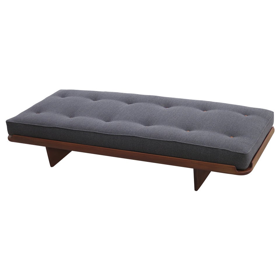 Alpaca and Teak Daybed by Grete Jalk