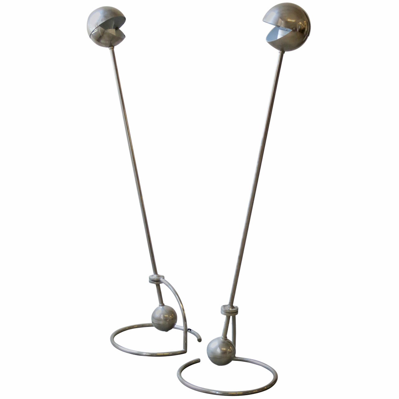 Pair of Desny Standing Lamps, by Woka, Designed 1920s For Sale