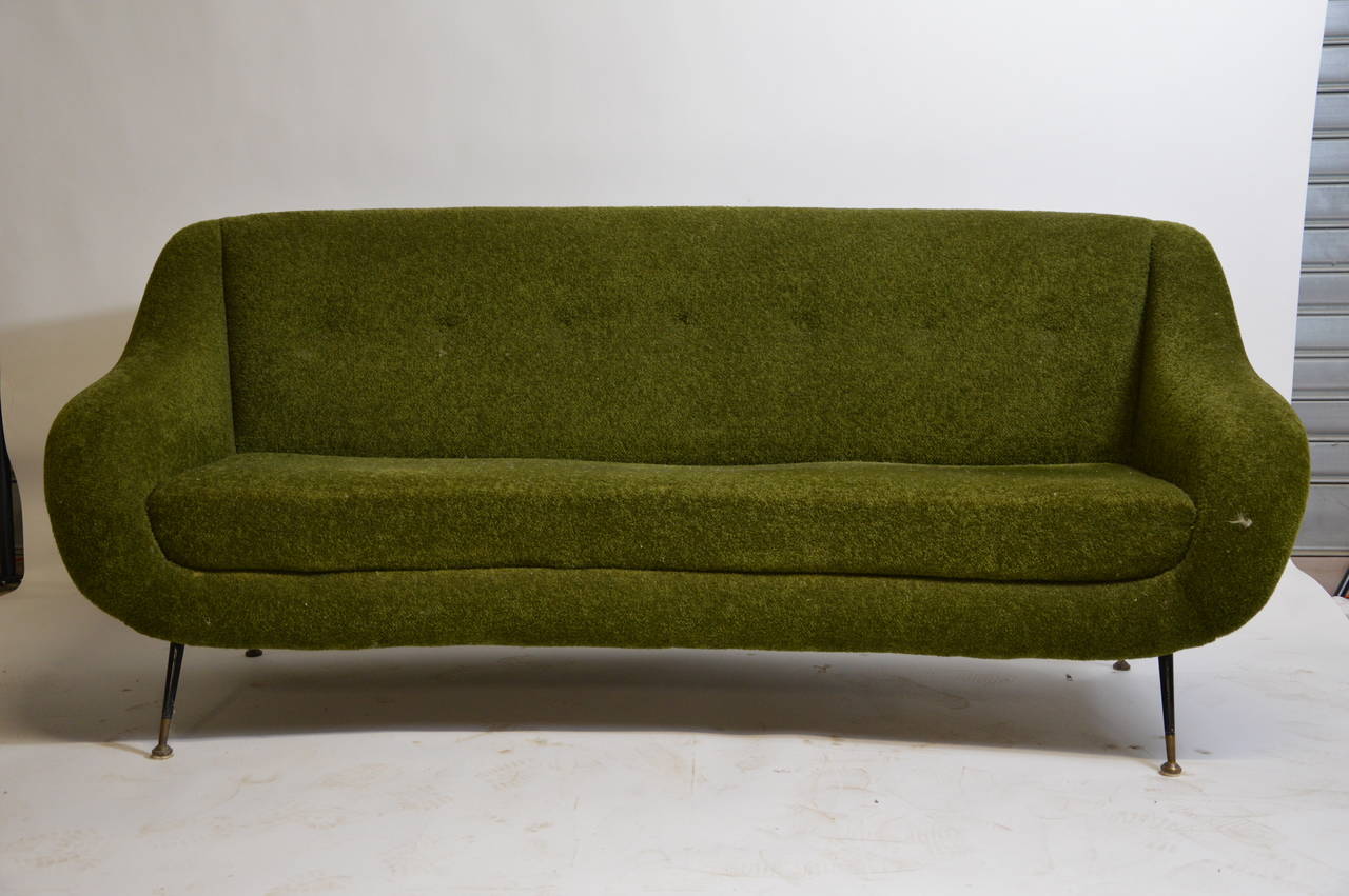 Green Italian sofa circa 60'