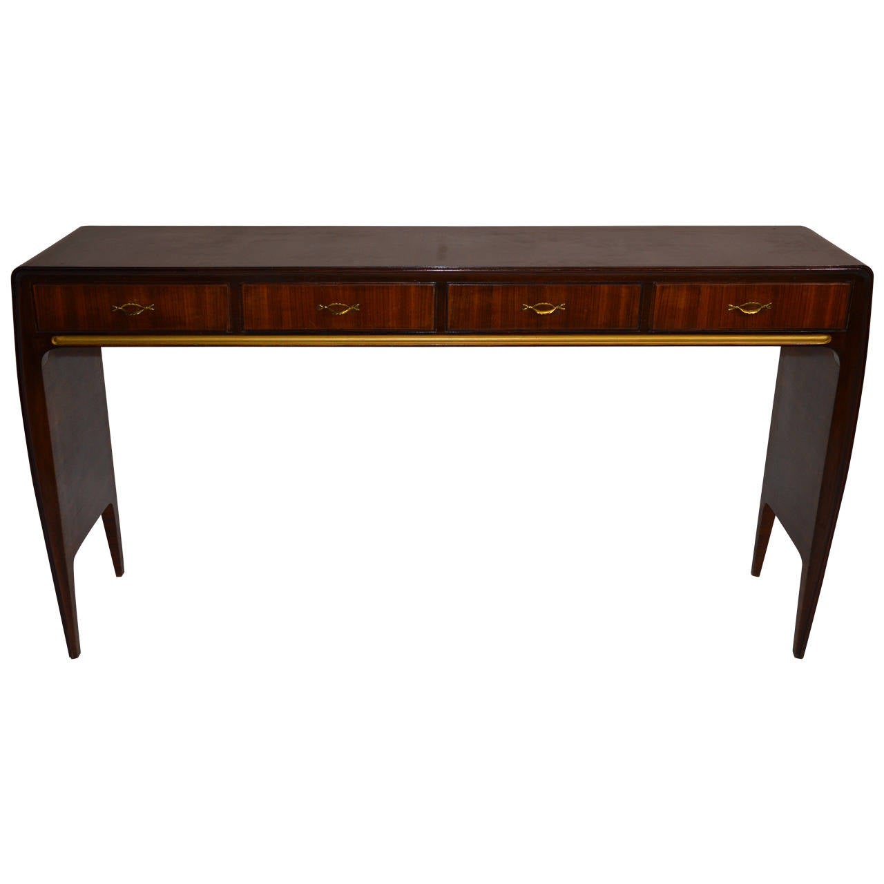 High Console Table in Palissander wood For Sale