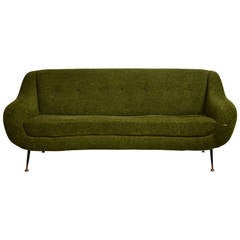 Vintage Green Italian sofa circa 60'