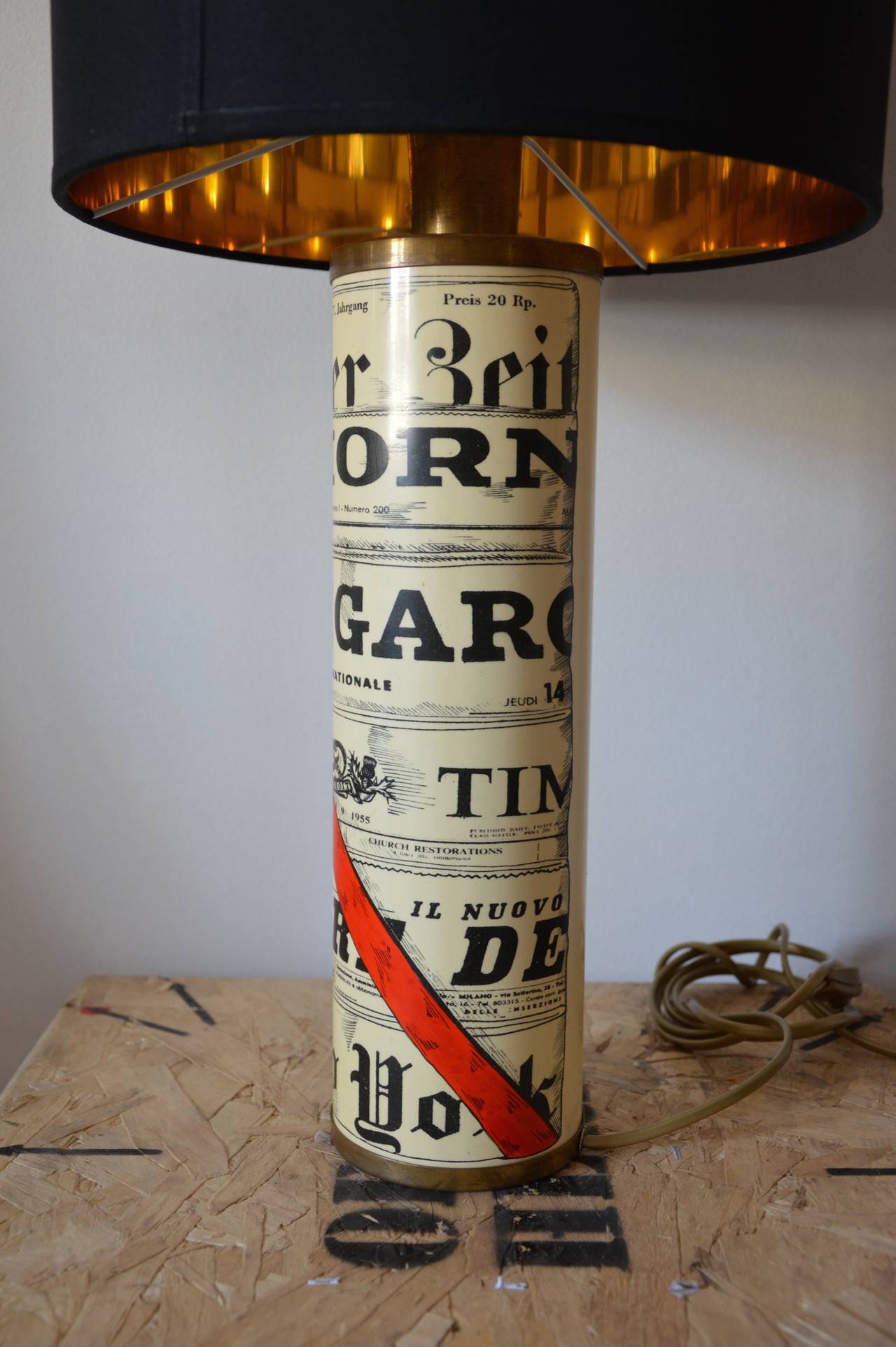 20th Century Table lamp by Piero Fornasetti For Sale