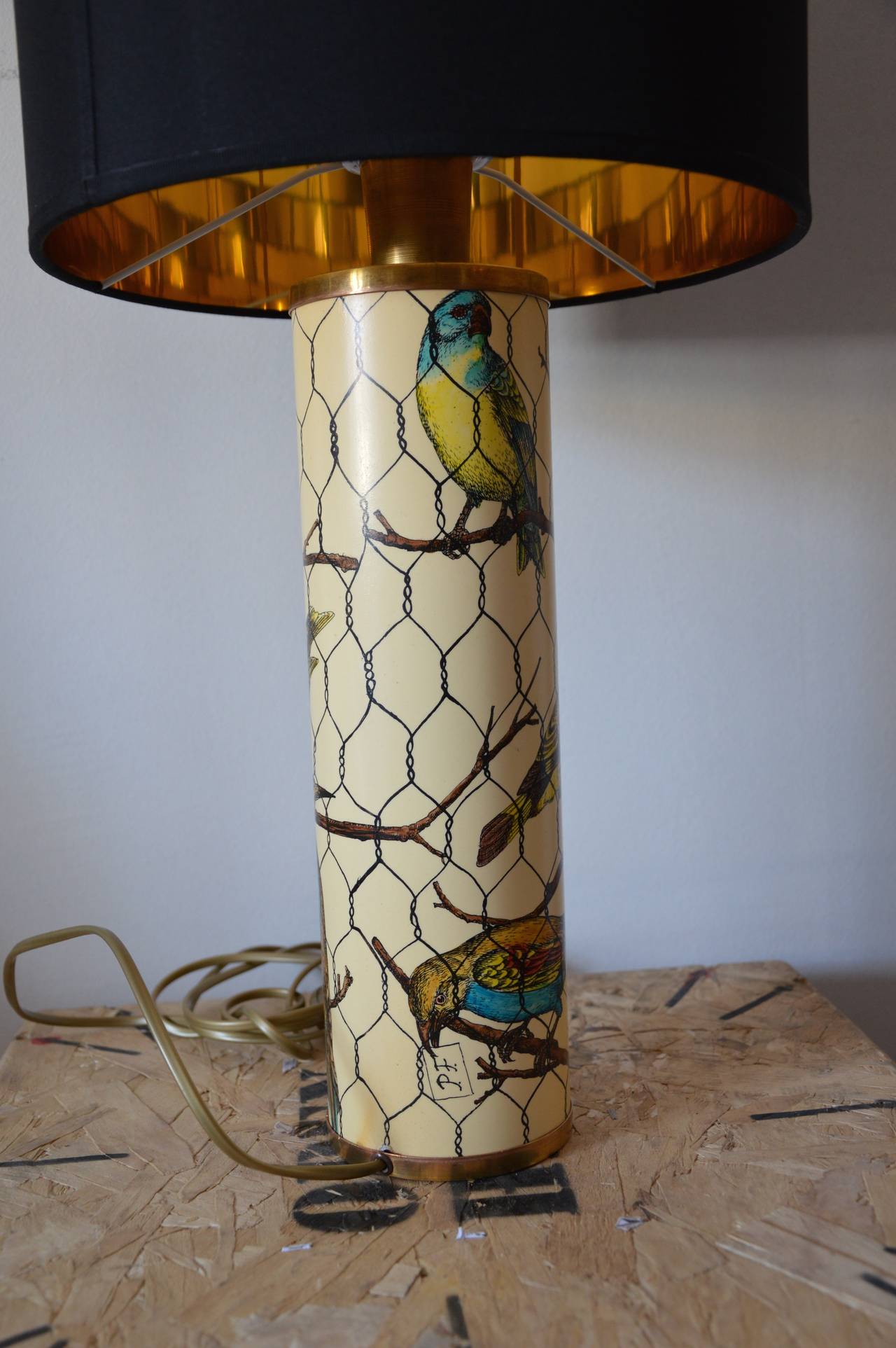 Table lamp by Piero Fornasetti For Sale 2