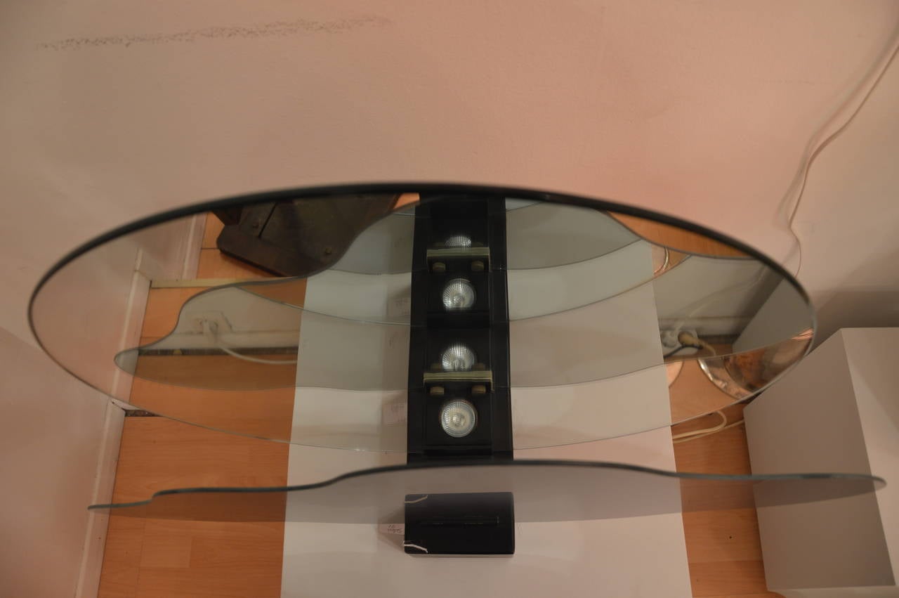 Table lamp Moon and Cloud in mirrors In Excellent Condition For Sale In Nice, FR