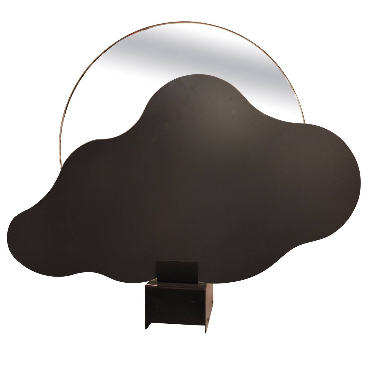 Table lamp Moon and Cloud in mirrors For Sale