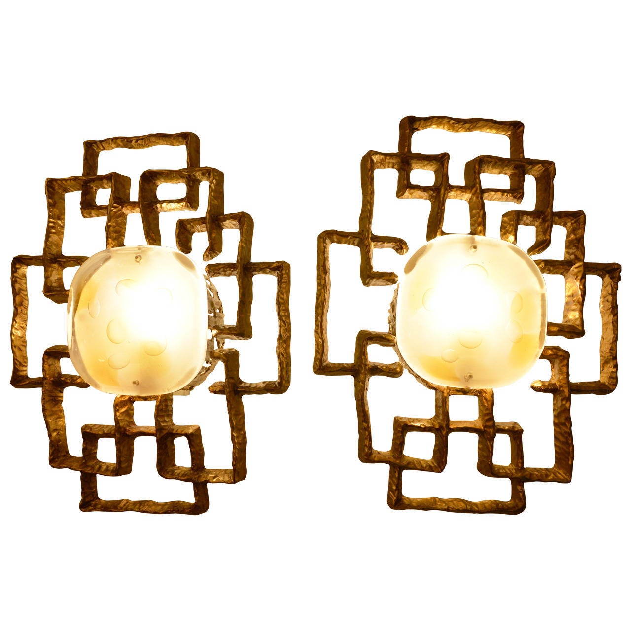 Pair of Sconces by Angelo Brotto for Esperia Edition For Sale