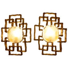 Pair of Sconces by Angelo Brotto for Esperia Edition