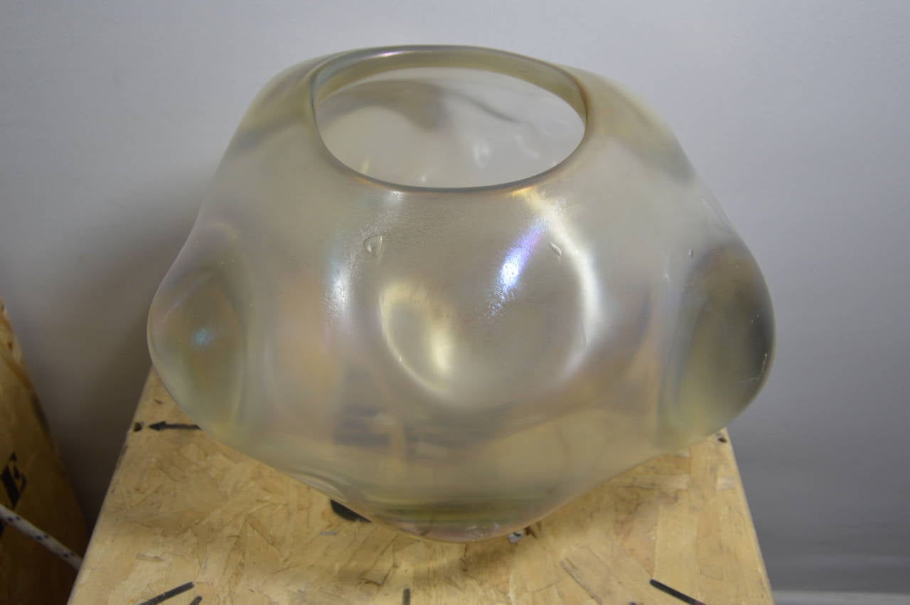 Transparent Unique Vase by Massimo Micheluzzi In Excellent Condition For Sale In Nice, FR