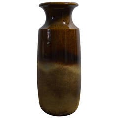 Vase in Brown Ceramic by Scheurich Keramik