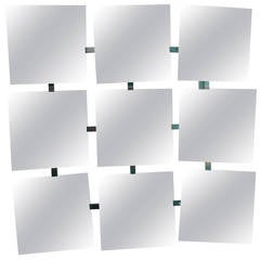 Vintage Multi-Orientable Mirrors on an Aluminum Structure