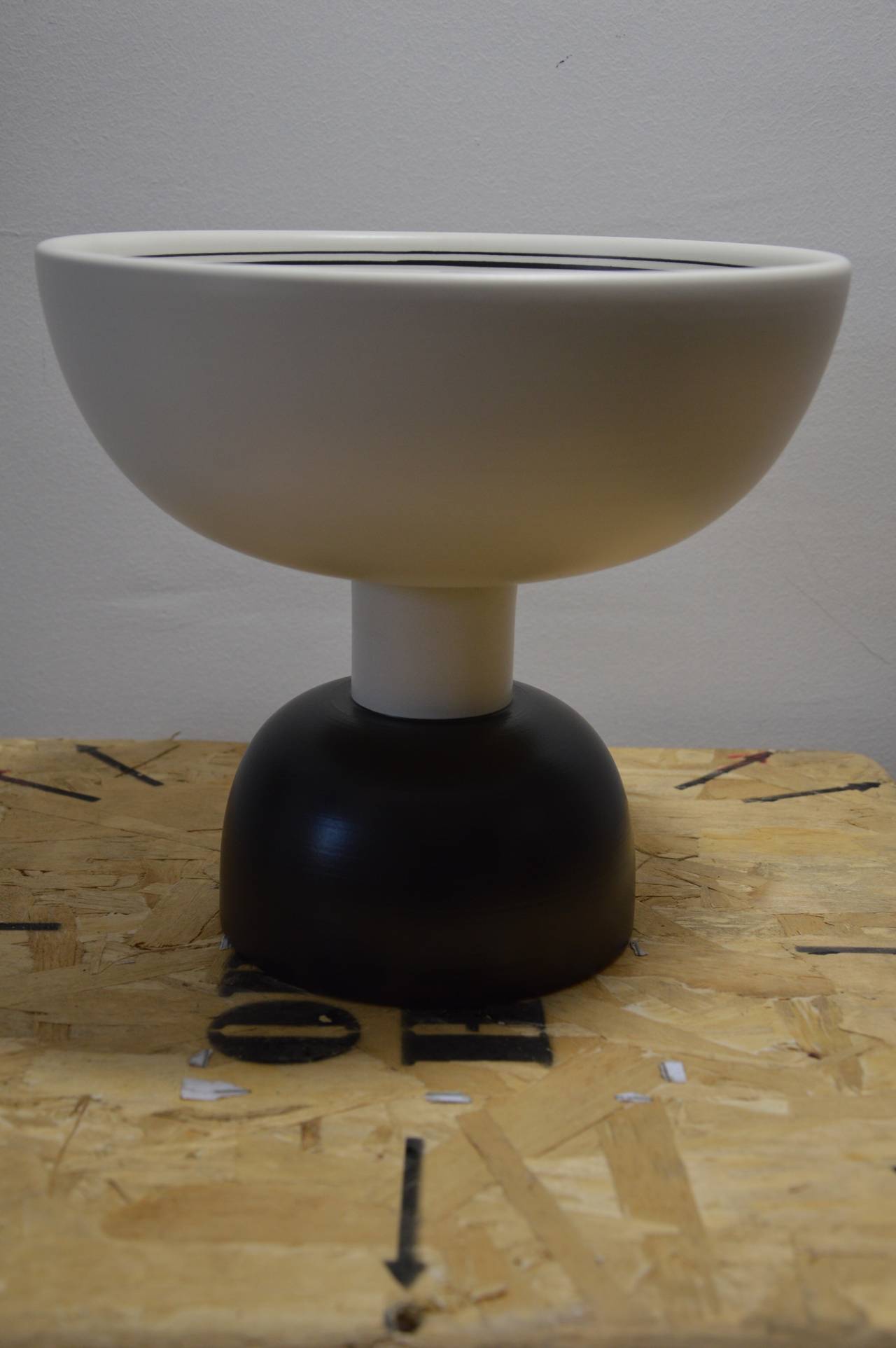 Fruit Bowl in Ceramic Designed by Ettore Sottsass for Bitossi Ceramiche