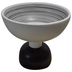 Fruit Bowl in Ceramic Designed by Ettore Sottsass for Bitossi Ceramiche