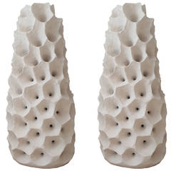 R. Buttazzo Pair of Stone Lamp