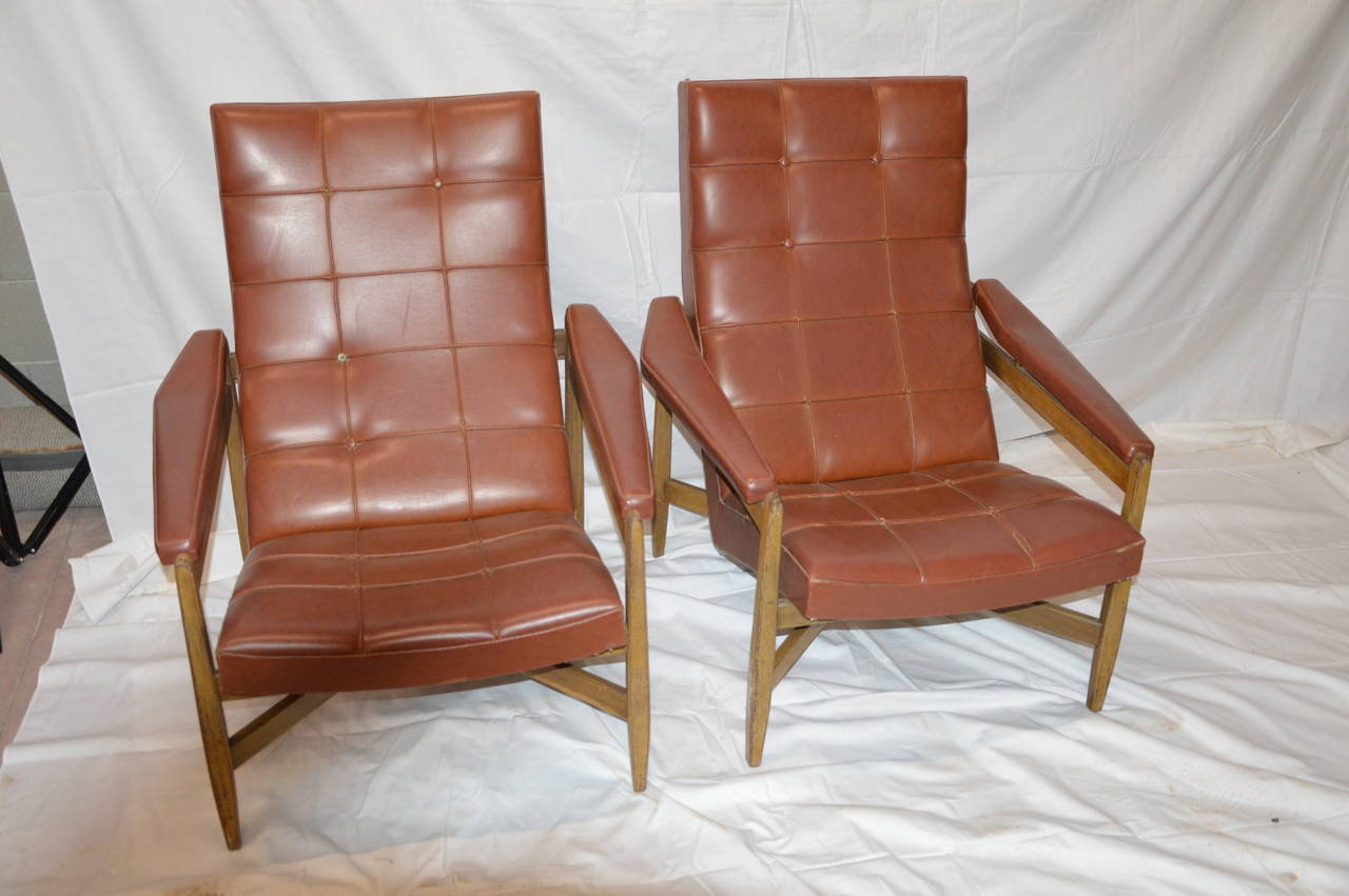 Pair of Lounge Chairs, circa 1960