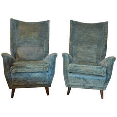 Pair of Lounge chair in the style of Gio Ponti Circa 1950