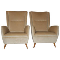 Pair of Lounge chair in the style of Gio Ponti Circa 1950