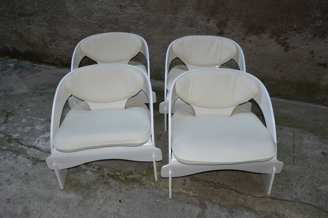 Set of Four Armchairs 