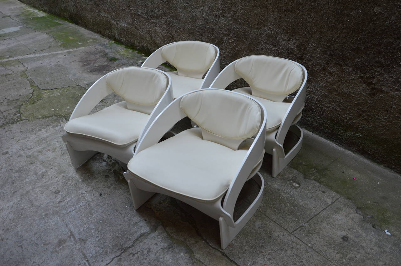 Set of Four Armchairs 