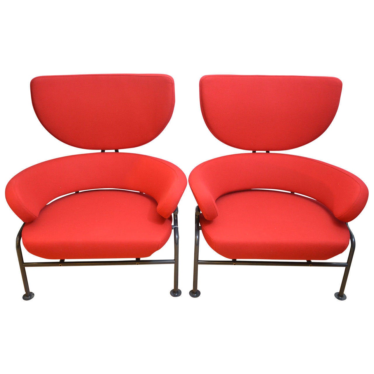 Pair of Armchairs "Pl19" (Tre Pezzi) by Franco Albini and Franca Helg For Sale