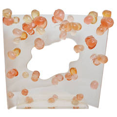 Vintage Sculpture in plexiglass by Claude Gilli 1996