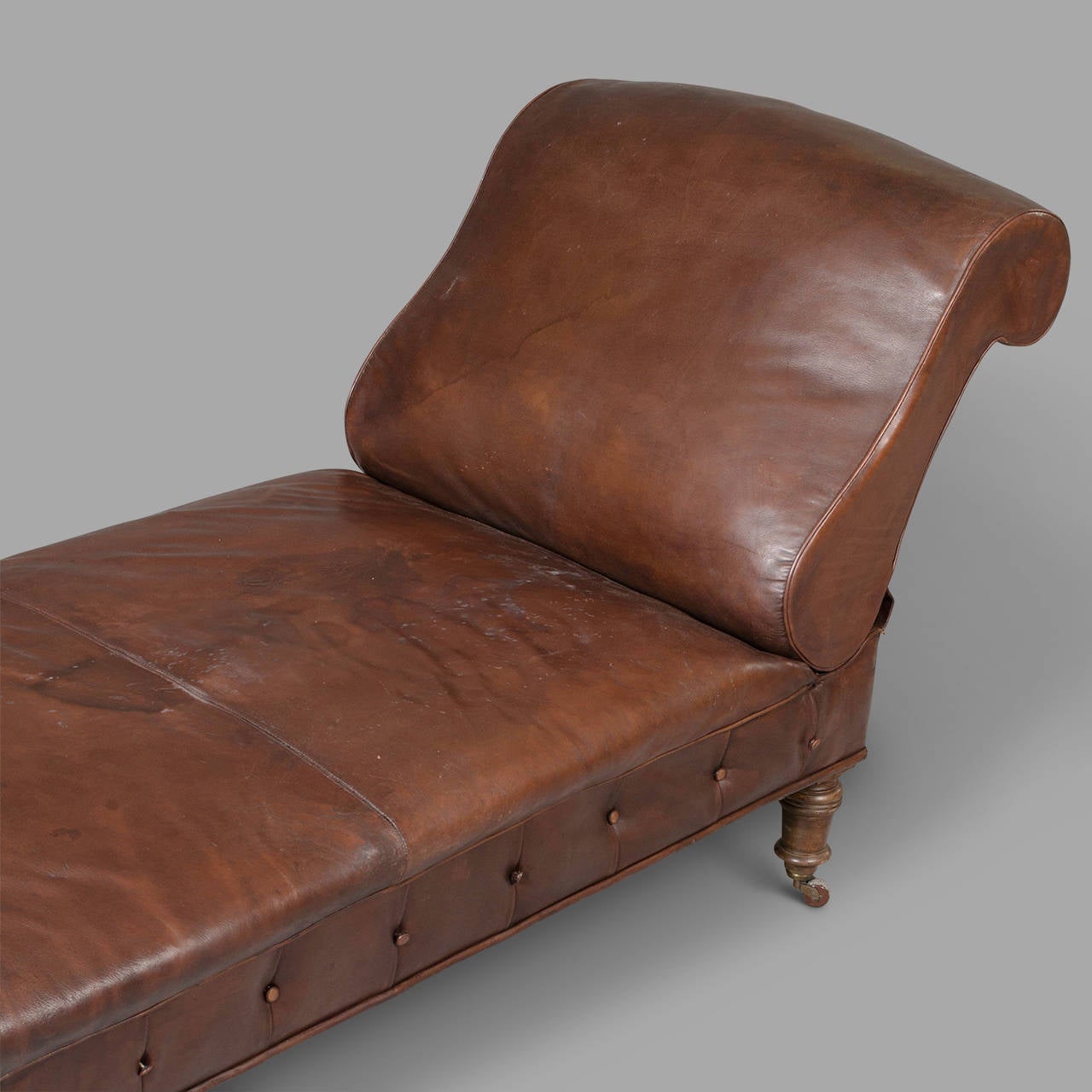 Leather Armchair and Sofa Set from 1930s Psychoanalyst 5