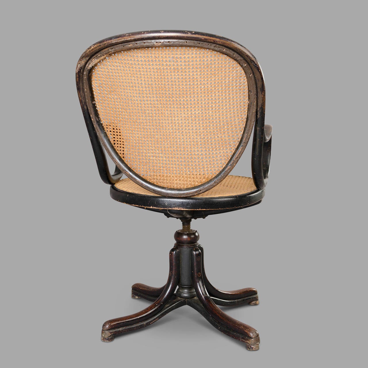 Art Nouveau Swivel Office Chair by Gebrüder Thonet, Vienna