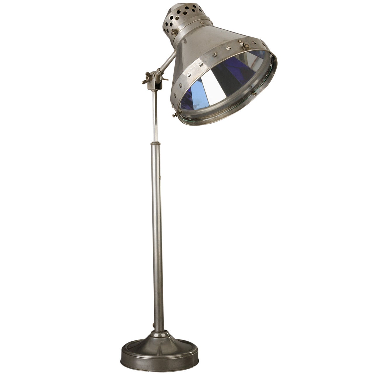 Mirrored Medical Desk Lamp, Charles Gamain, circa 1930