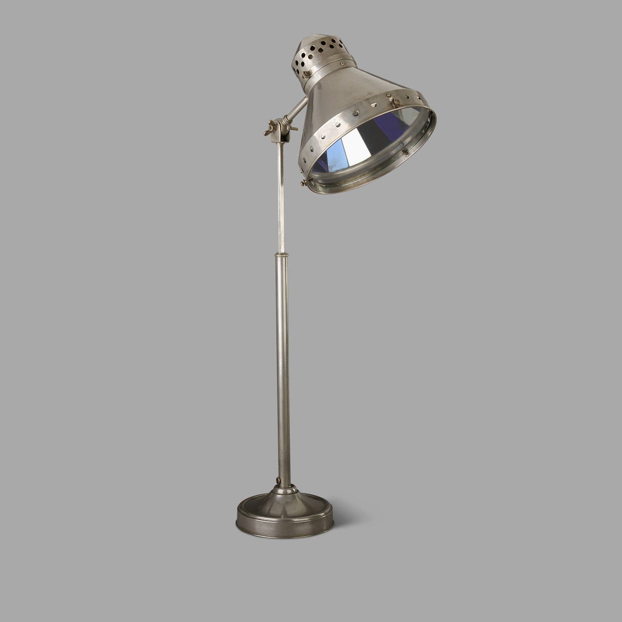 Mirrored Medical Desk Lamp, Charles Gamain, circa 1930 In Good Condition In Saint-Ouen, FR