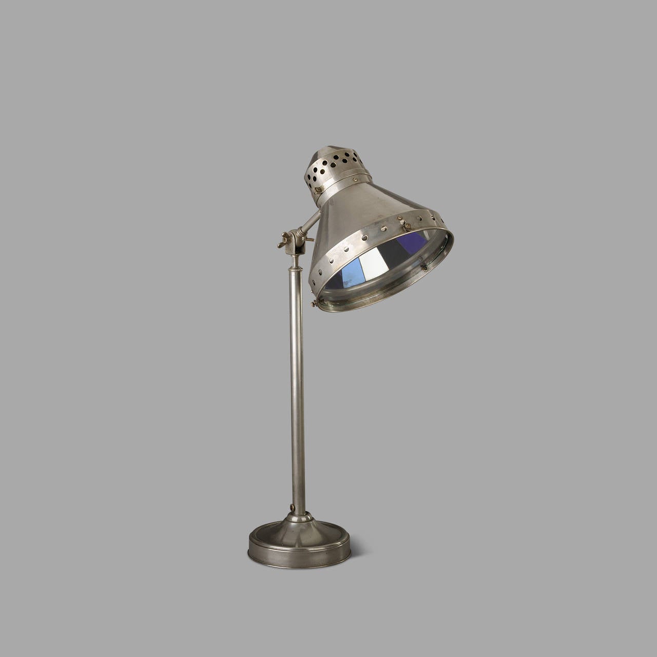 20th Century Mirrored Medical Desk Lamp, Charles Gamain, circa 1930