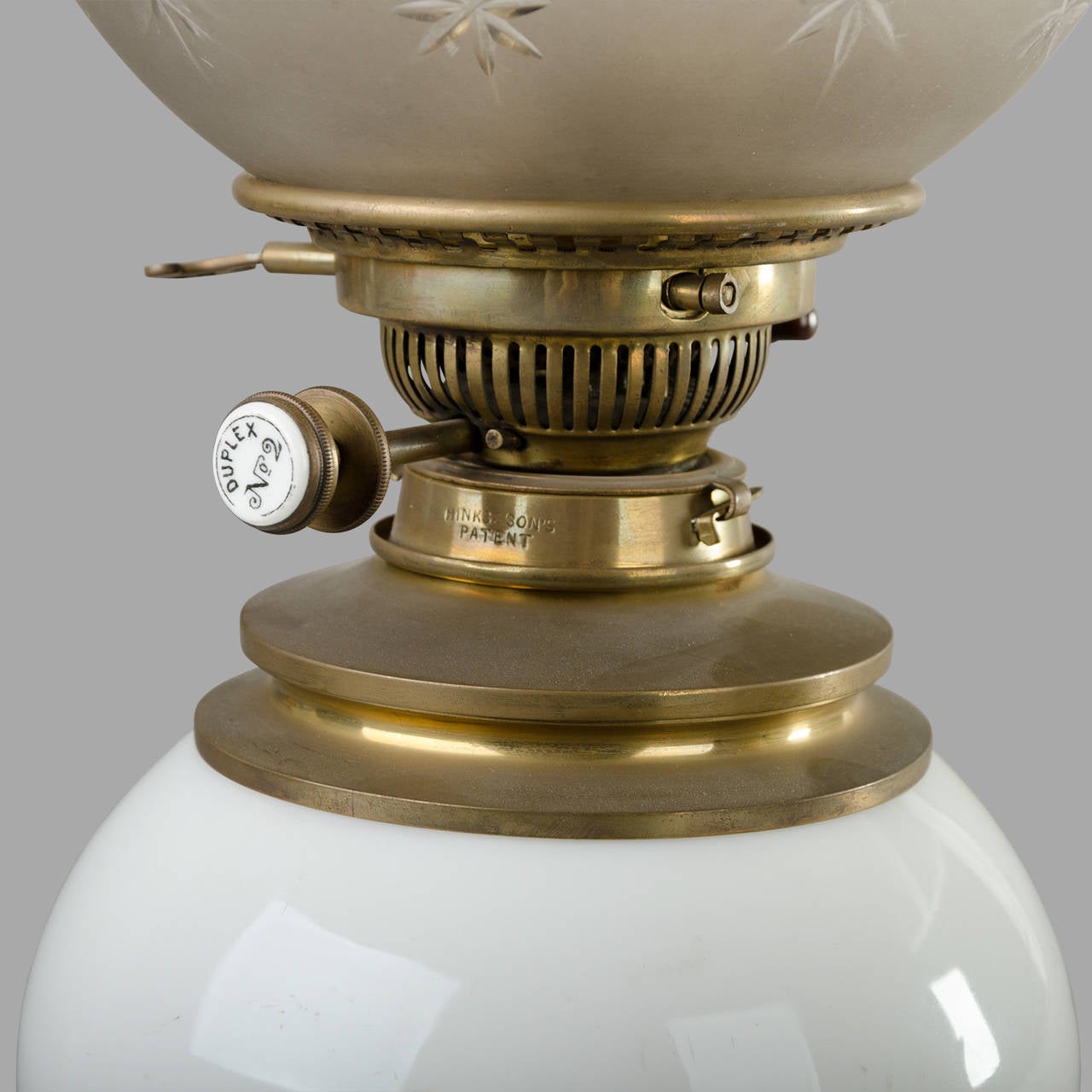Large End of the 19th Century Tripod Petrol Table Lamp For Sale 3