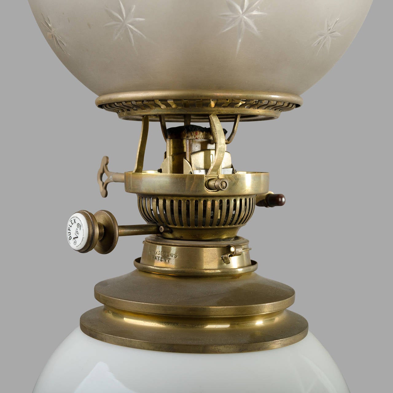 Large End of the 19th Century Tripod Petrol Table Lamp For Sale 2