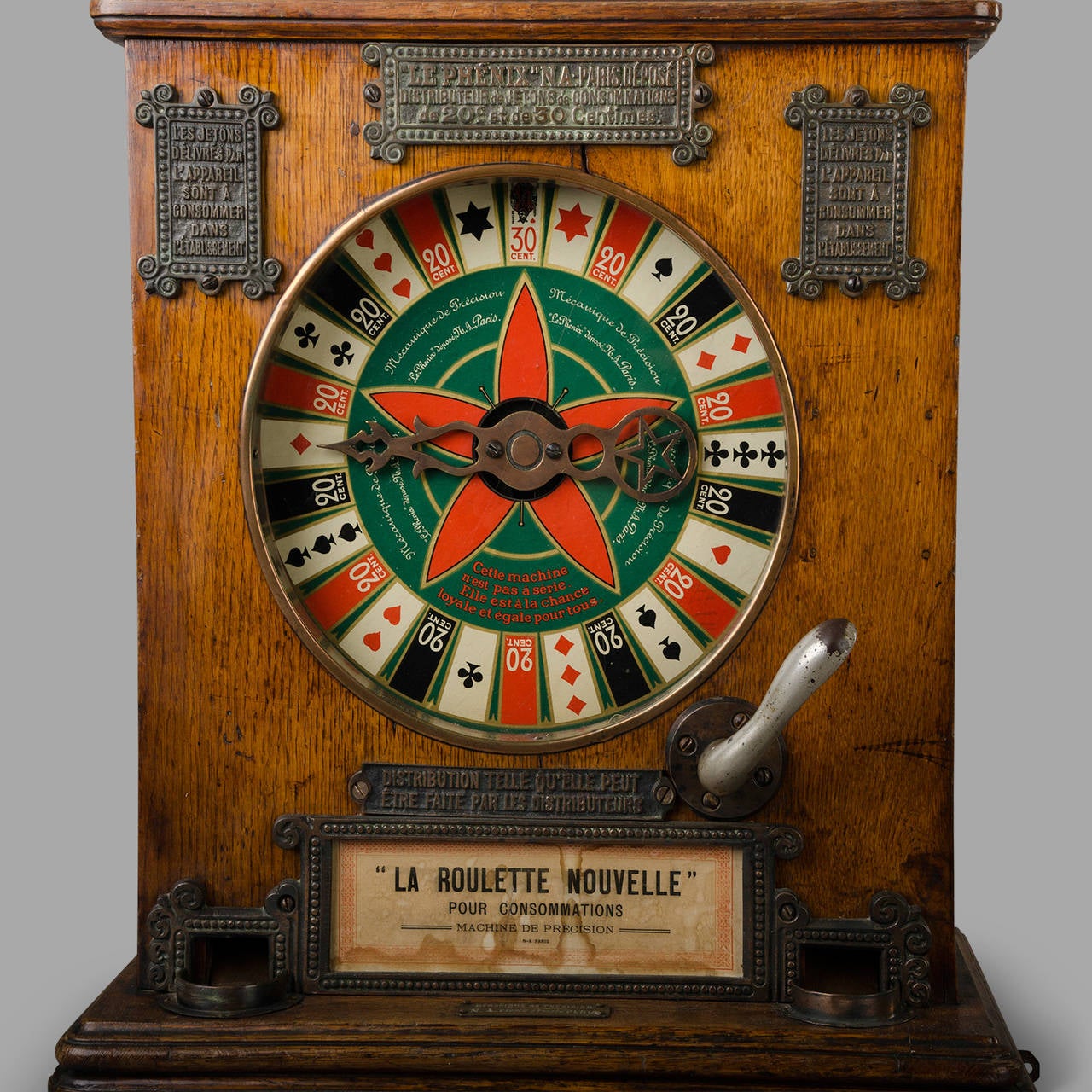 French 1906 Slot Machine 'Le Phenix' In Good Condition In Saint-Ouen, FR
