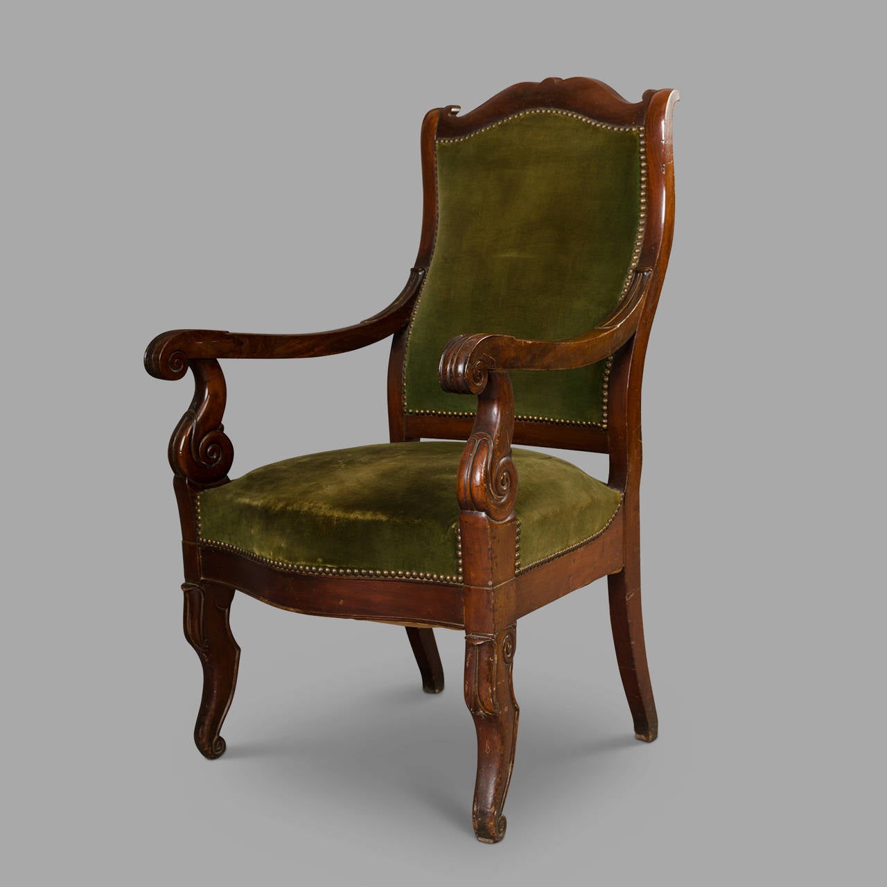 French Pair of Louis-Philippe Armchairs For Sale