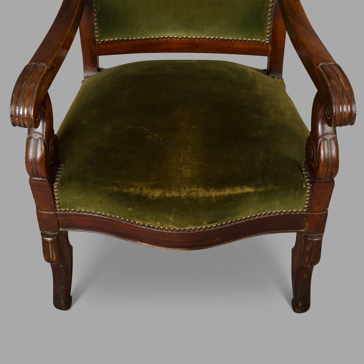 Pair of Louis-Philippe Armchairs For Sale 2