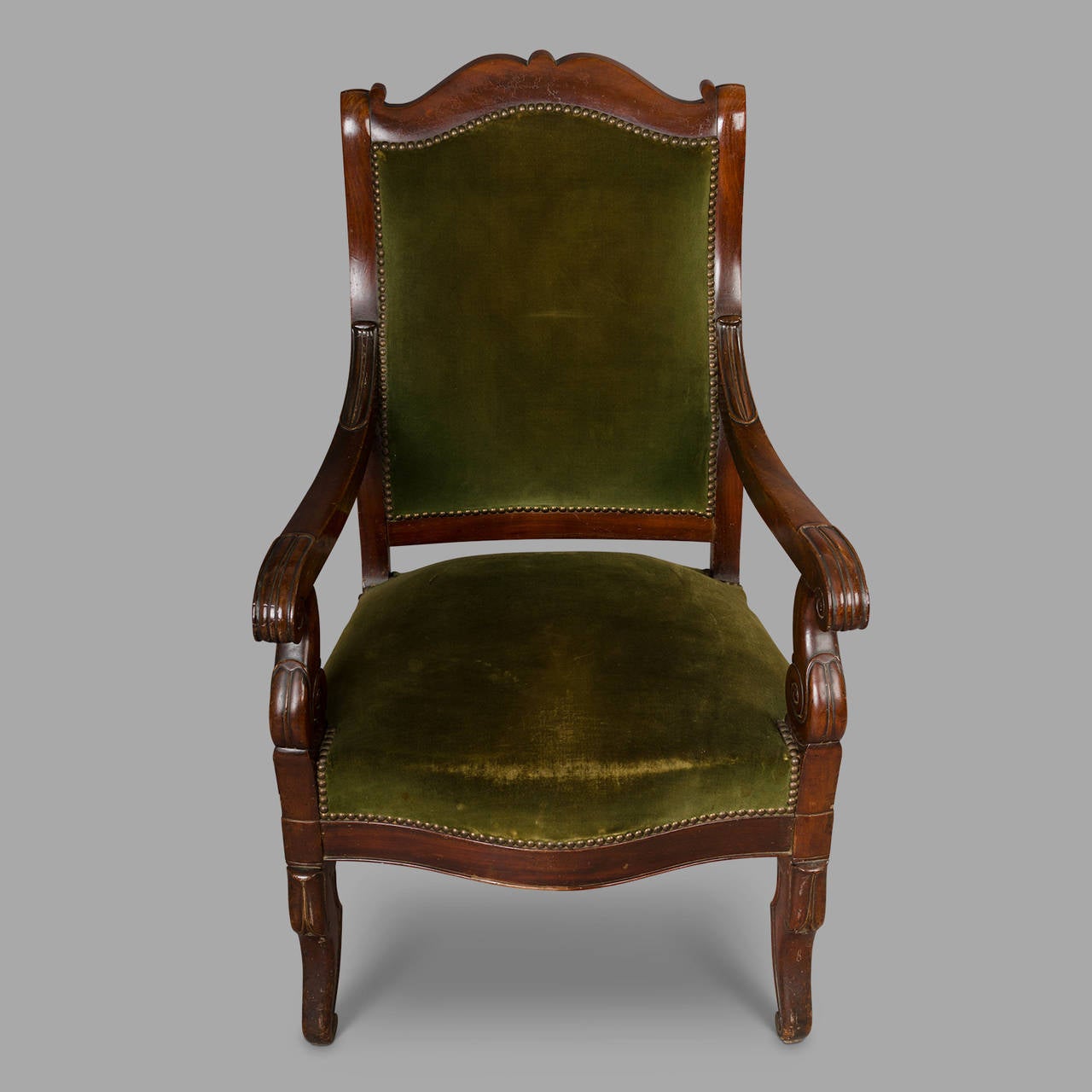 Pair of Louis-Philippe Armchairs For Sale 1