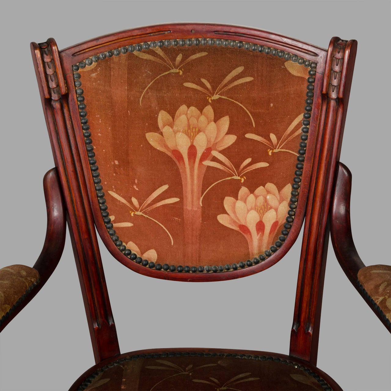 Small Art Nouveau Period Living Room Chairs, circa 1900 1