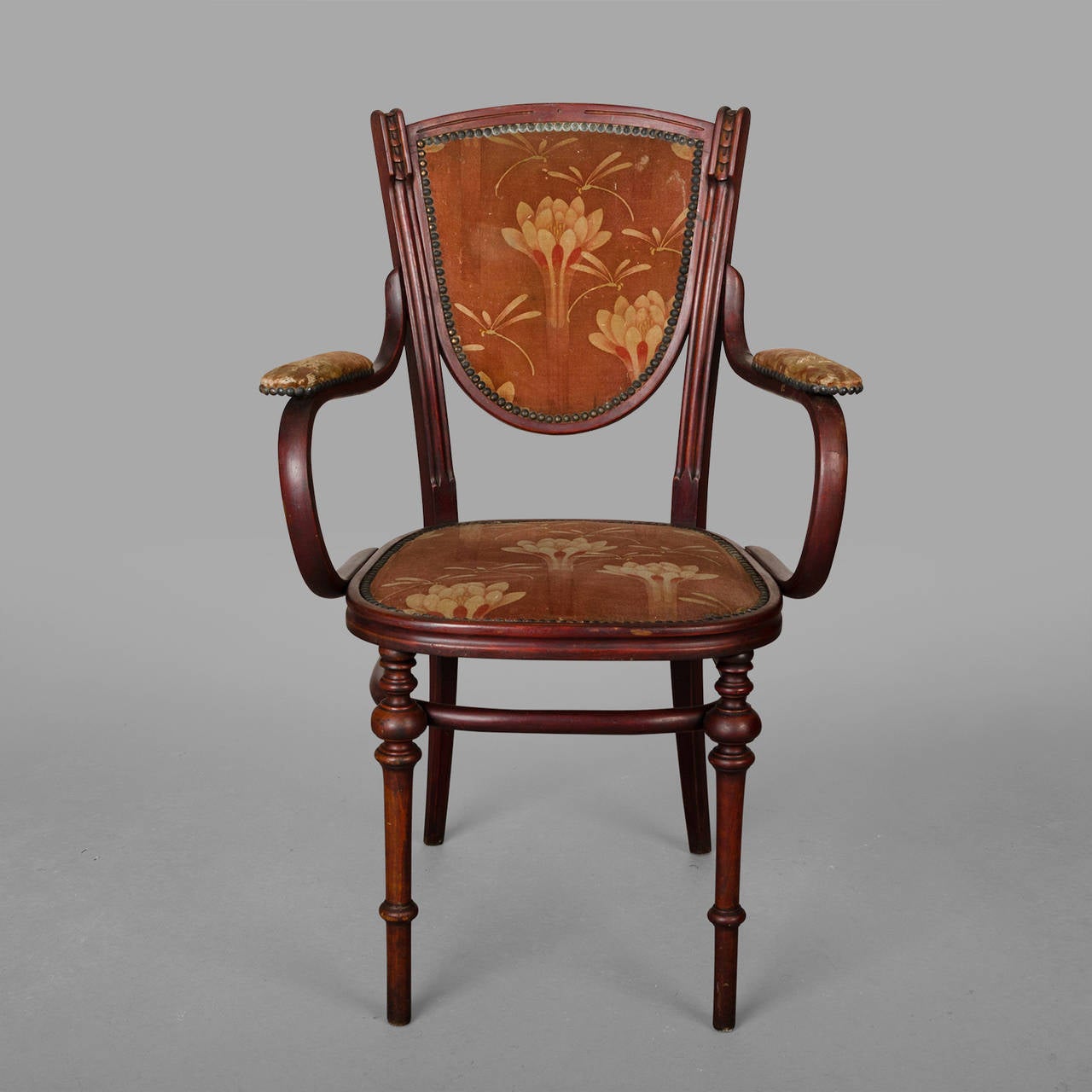 Small Art Nouveau Period Living Room Chairs, circa 1900 3