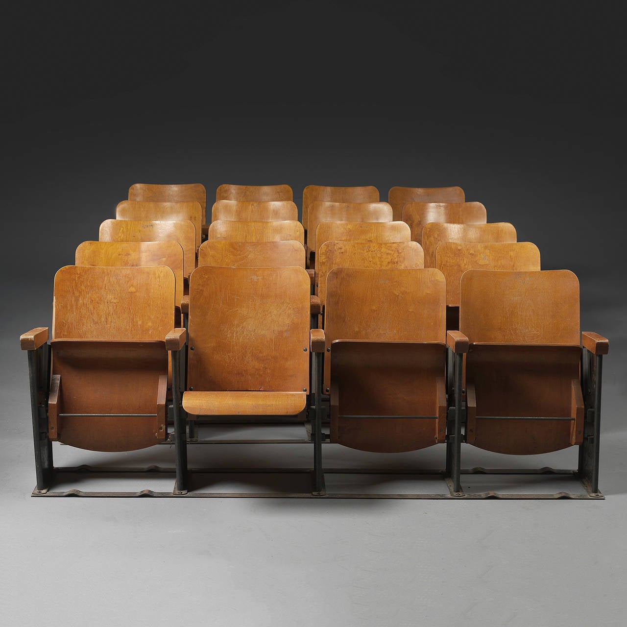 1950s Movie Theater Armchairs, From a Military Base 2