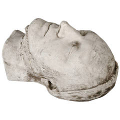 Plaster Death Mask, circa 1880 - 1900