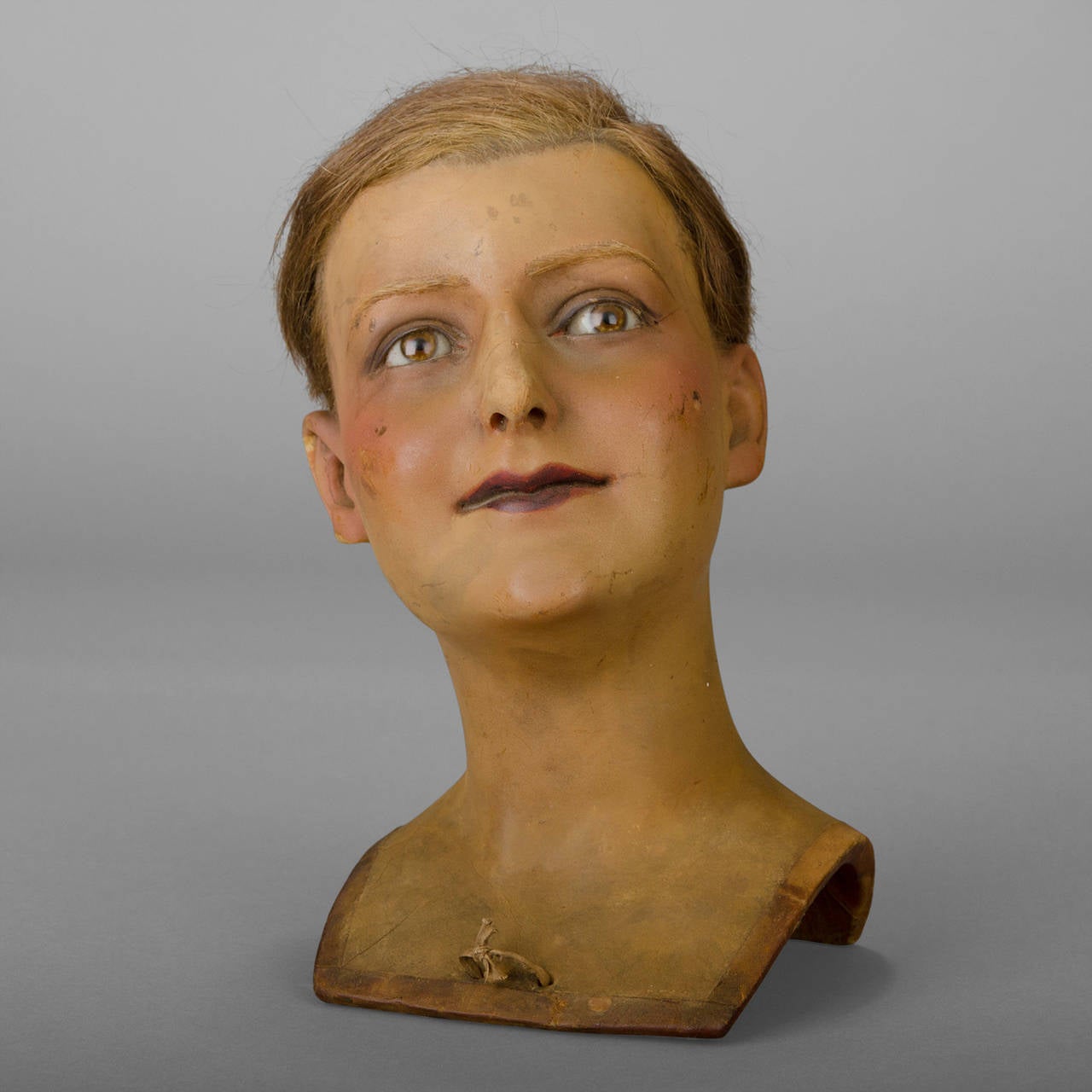 Model head in Wax, around 1900s-1920s 1