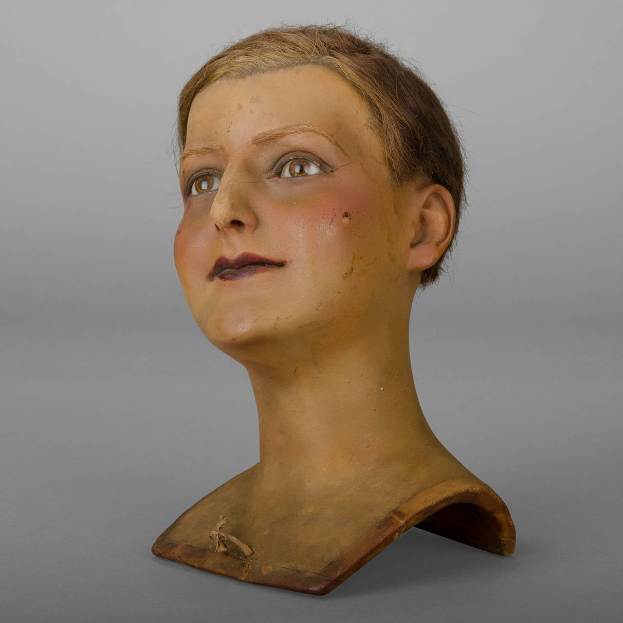 Model head in Wax, around 1900s-1920s In Good Condition In Saint-Ouen, FR