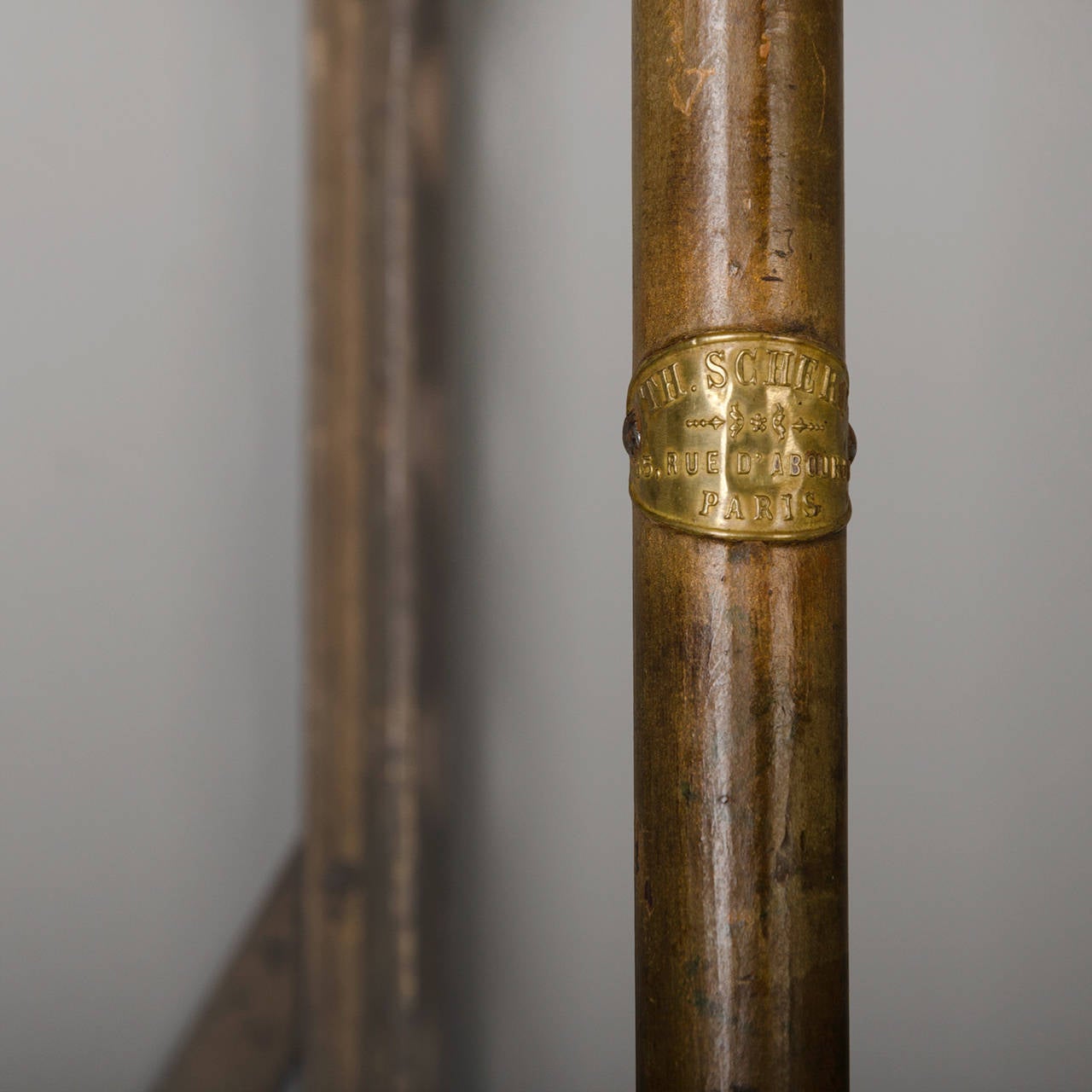 Wall shelf with racks by Théodore Scherf In Good Condition In Saint-Ouen, FR