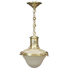 
Holophane
 Brass Pendant Lamp