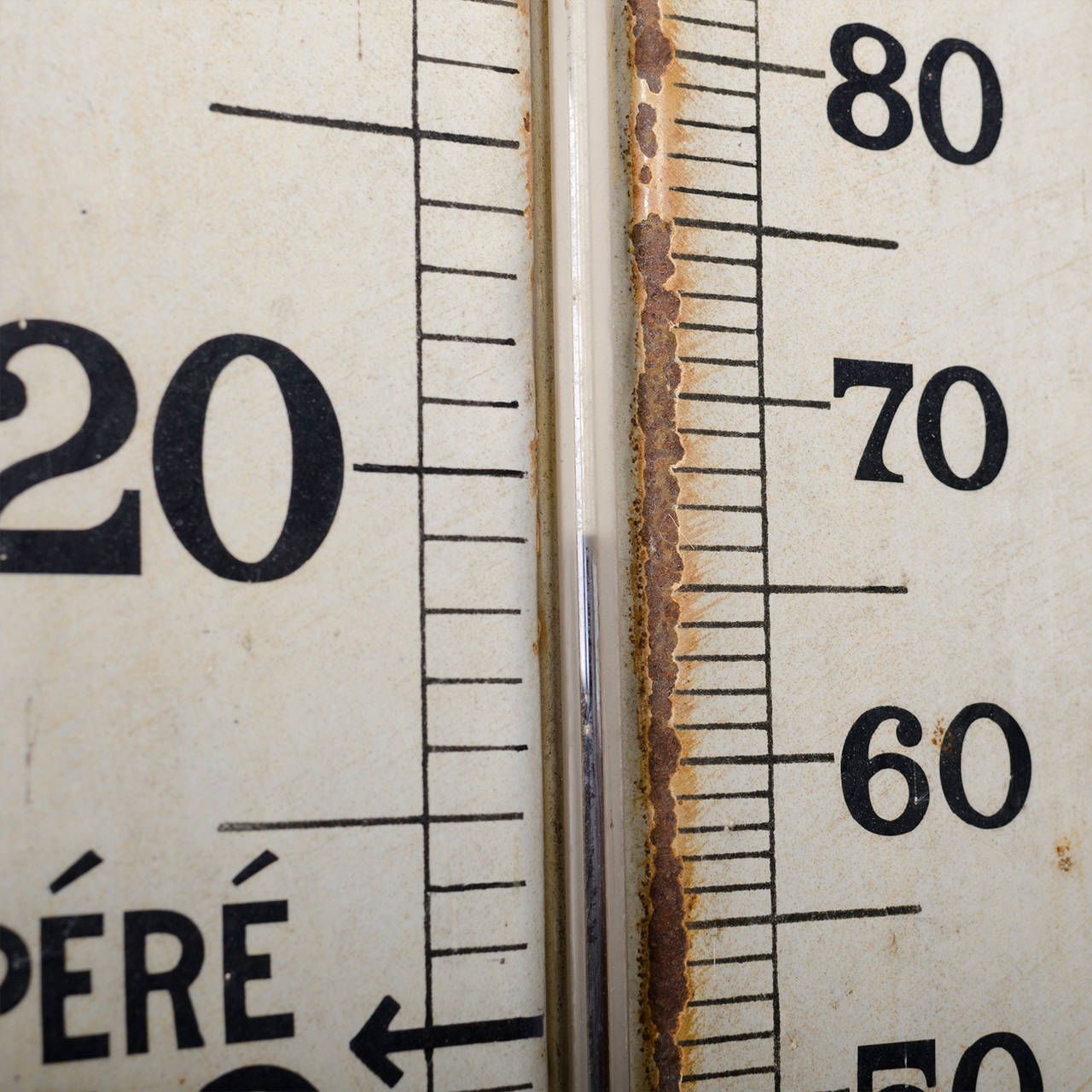 French Large Advertising Thermometer 