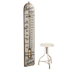 Antique Large Advertising Thermometer "Stephens' Inks, " circa 1920