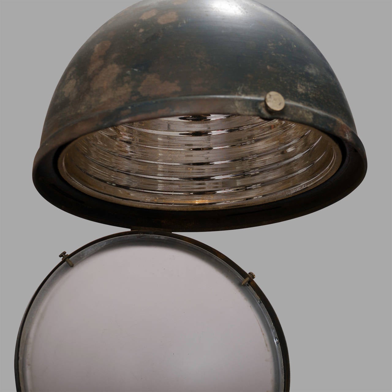 Mid-20th Century 1930s Workshop Suspension Light