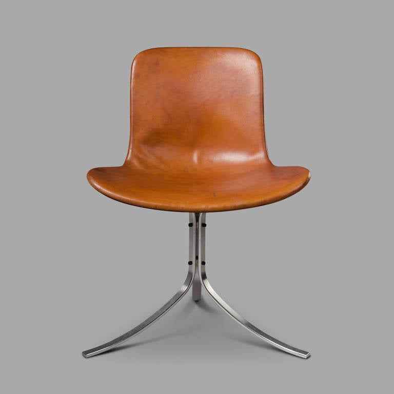 Poul Kjaerholm PK9 Chair Rare 1960's Original Edition In Good Condition In Saint-Ouen, FR