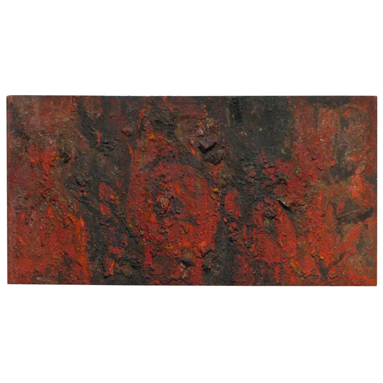 Mid-Century Abstract Painting by Lebanese Painter Blanche Loheac-Ammoun For Sale